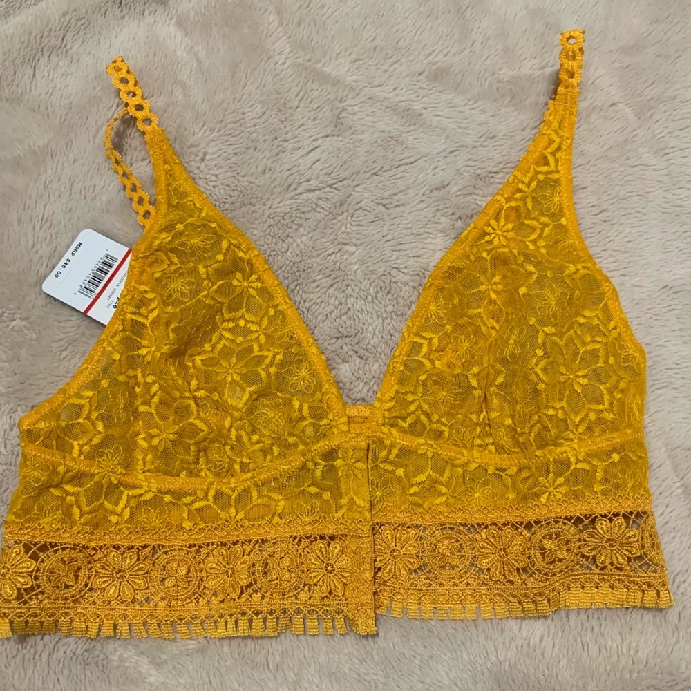 Gold Free People Bralette
